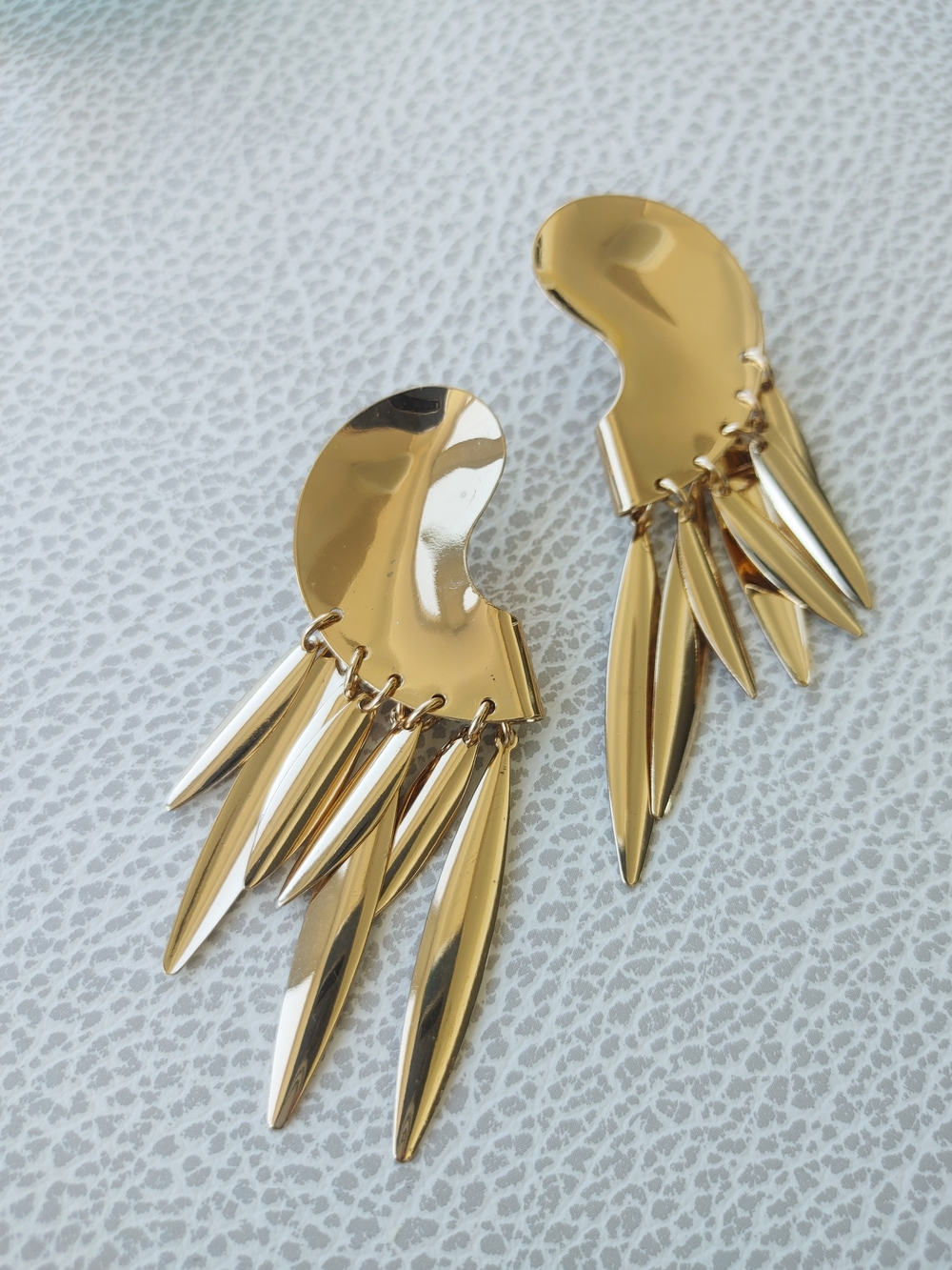 Gold Statement Dangle Earrings - Women Jewelry